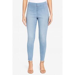 NYDJ Alina Skinny Pull On Jeans Size 10 Light Wash Lift Tuck Stretch Denim